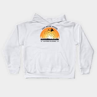 Fat bear week alaska Kids Hoodie